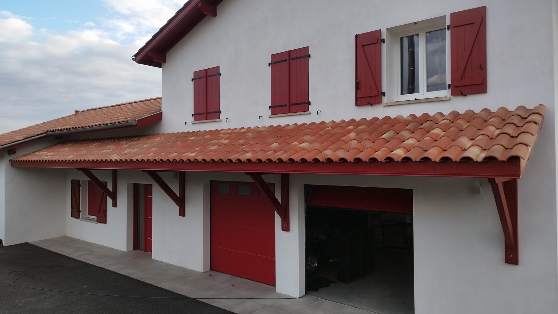 Toiture tuiles mécaniques - réalisation P&M Charpente