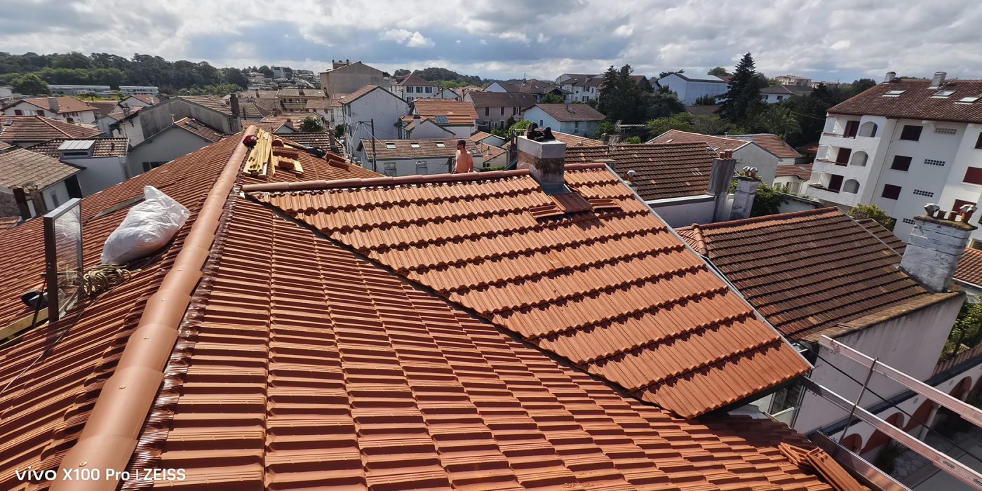 Toiture complète posée par P&M Charpente - Pays Basque