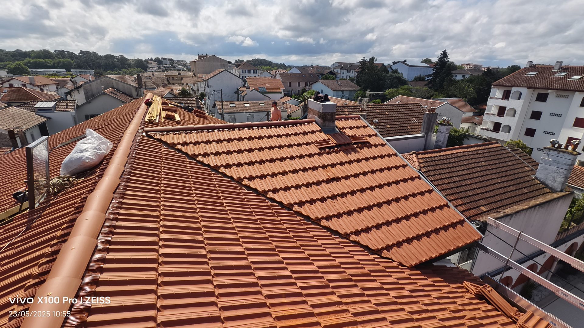 Toiture complète posée par P&M Charpente - Pays Basque